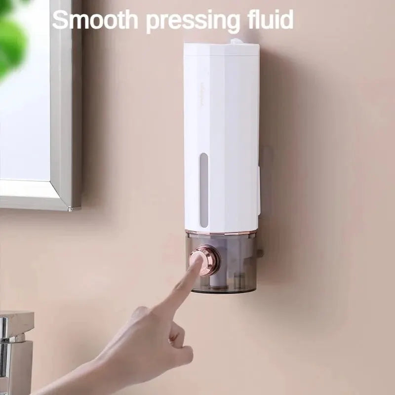 Non-Perforating Soap Dispenser Hand Sanitizer Wall Hanger Press Dispenser Home Hotel Shower Gel Shampoo Box Wall Mount