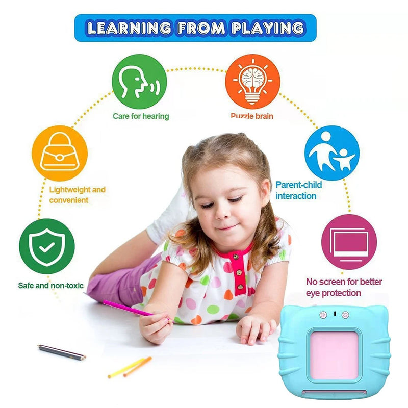 Early Montessori Educational Toys Talking Flash Cards Learning Talking Language English Electronic Audio Book Toy Children Gifts