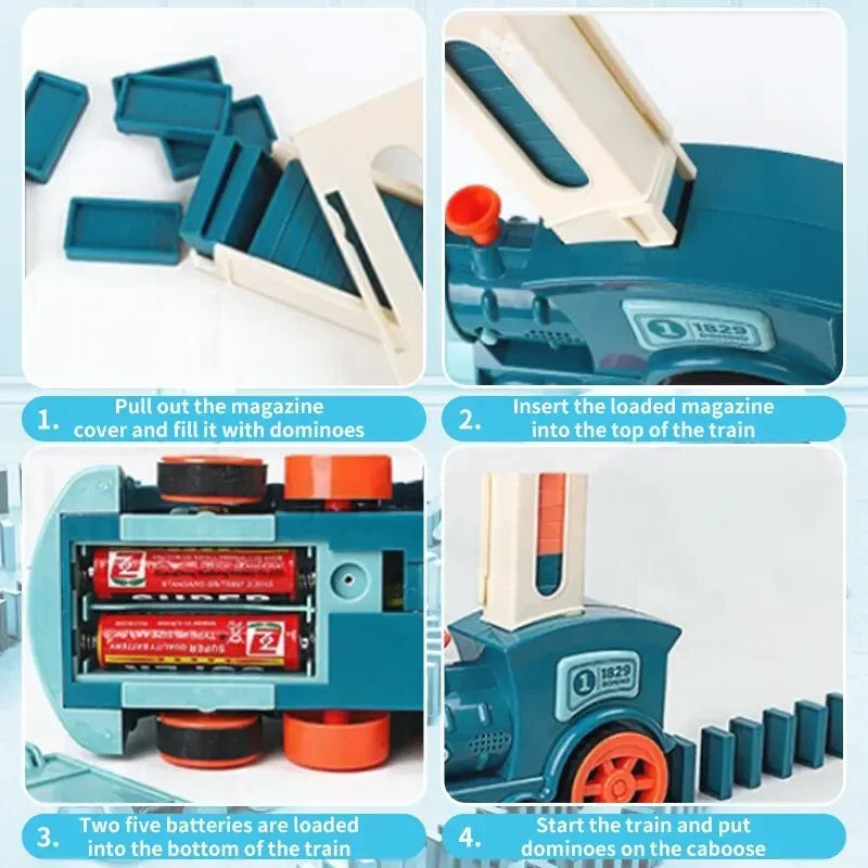 Hot Train Electric Car Brick Blocks Kits Automatic Laying Creative Games Intelligence Educational DIY Toys Kids Birthday Gift